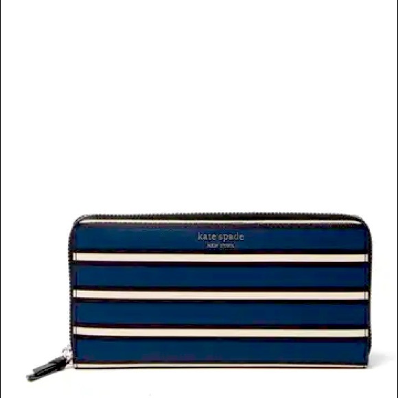 kate spade Handbags - NWT Kate Spade Striped Large Continental Wallet